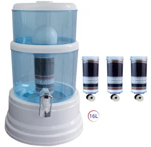 16L Benchtop Water Filter | Includes 3 Fluoride Reduction Filters