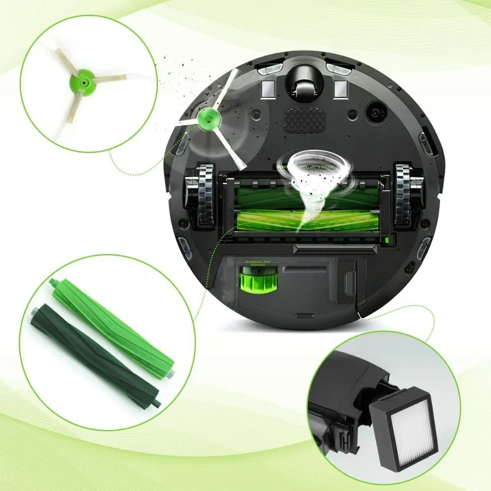 19-Piece Filter Brush Parts for iRobot Roomba Vacuum Series