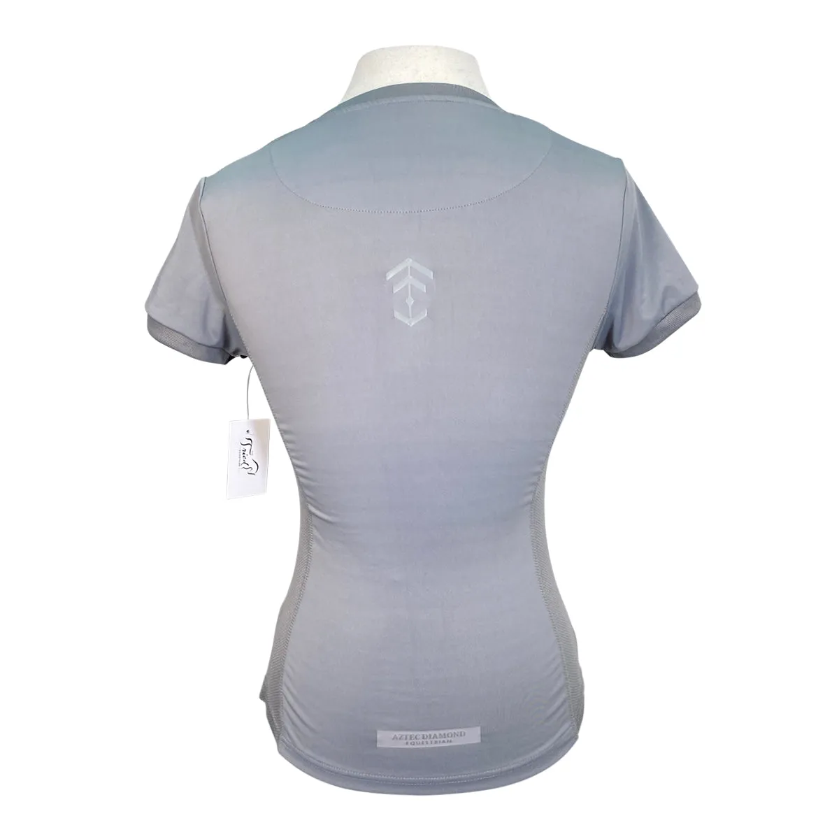 Aztec Diamond Tech Tee in Grey - Women's Small