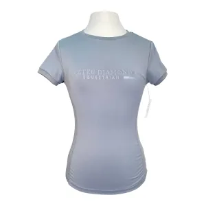 Aztec Diamond Tech Tee in Grey - Women's Small