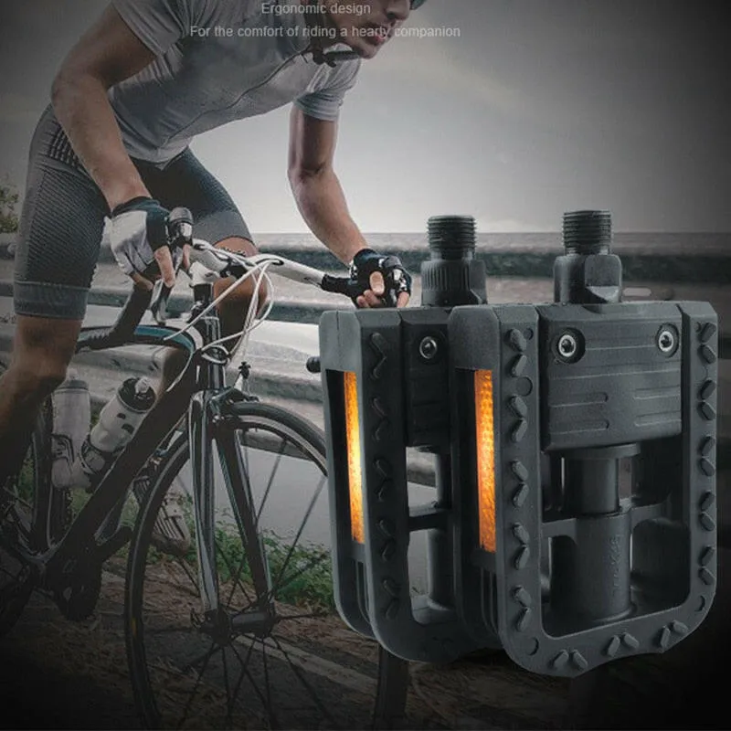 Bicycle Pedals Ultralight Folding Pedals Mtb Road Pedal Cycling Mountain Foot Plat Anti-Slip Universally Pedals High Quality