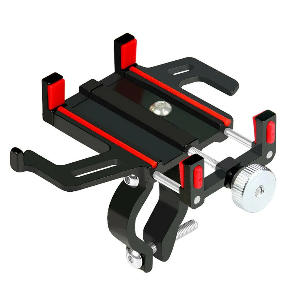 Bicycle Phone Holder Aluminum Alloy Phone Mount Adjustable Mobile Phone Support