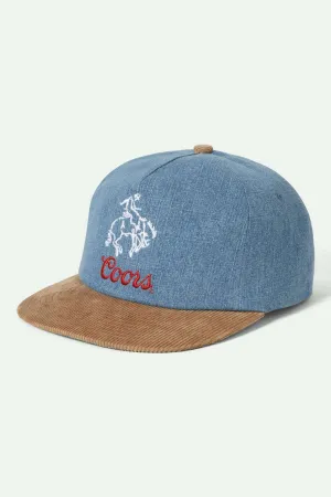 Brixton Coors Colt Snapback - WASHED DENIM/SAND