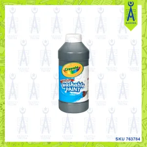 CRAY0LA WASHABLE PAINT 437ML BLACK