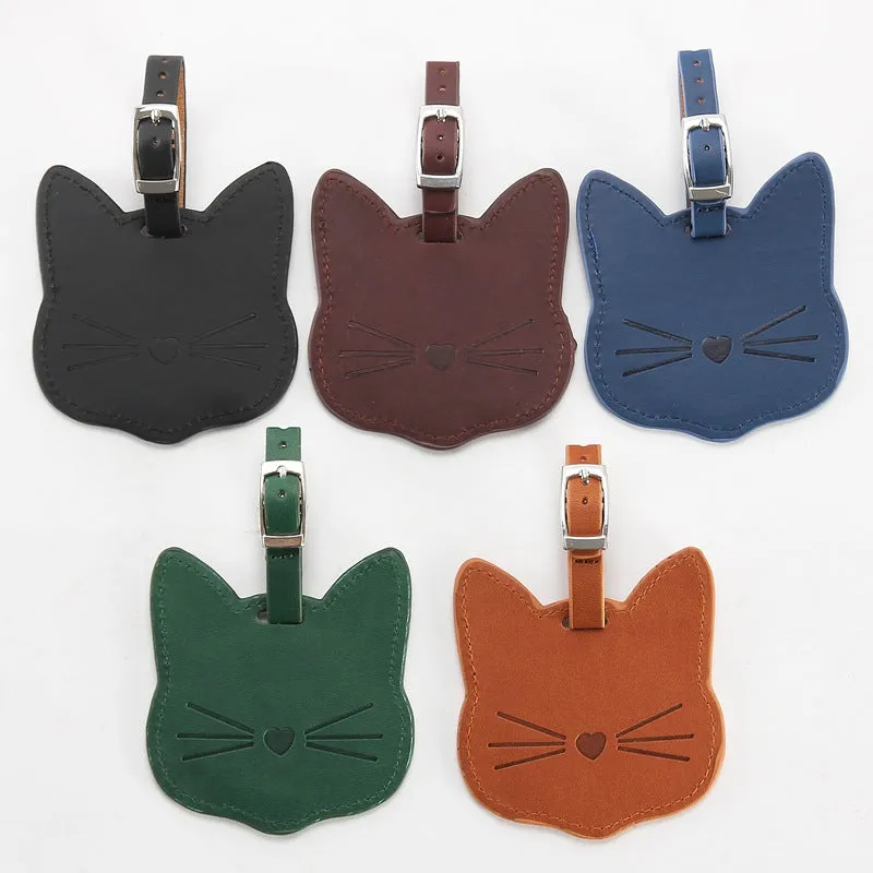 Cute Cartoon Cat Luggage Tag