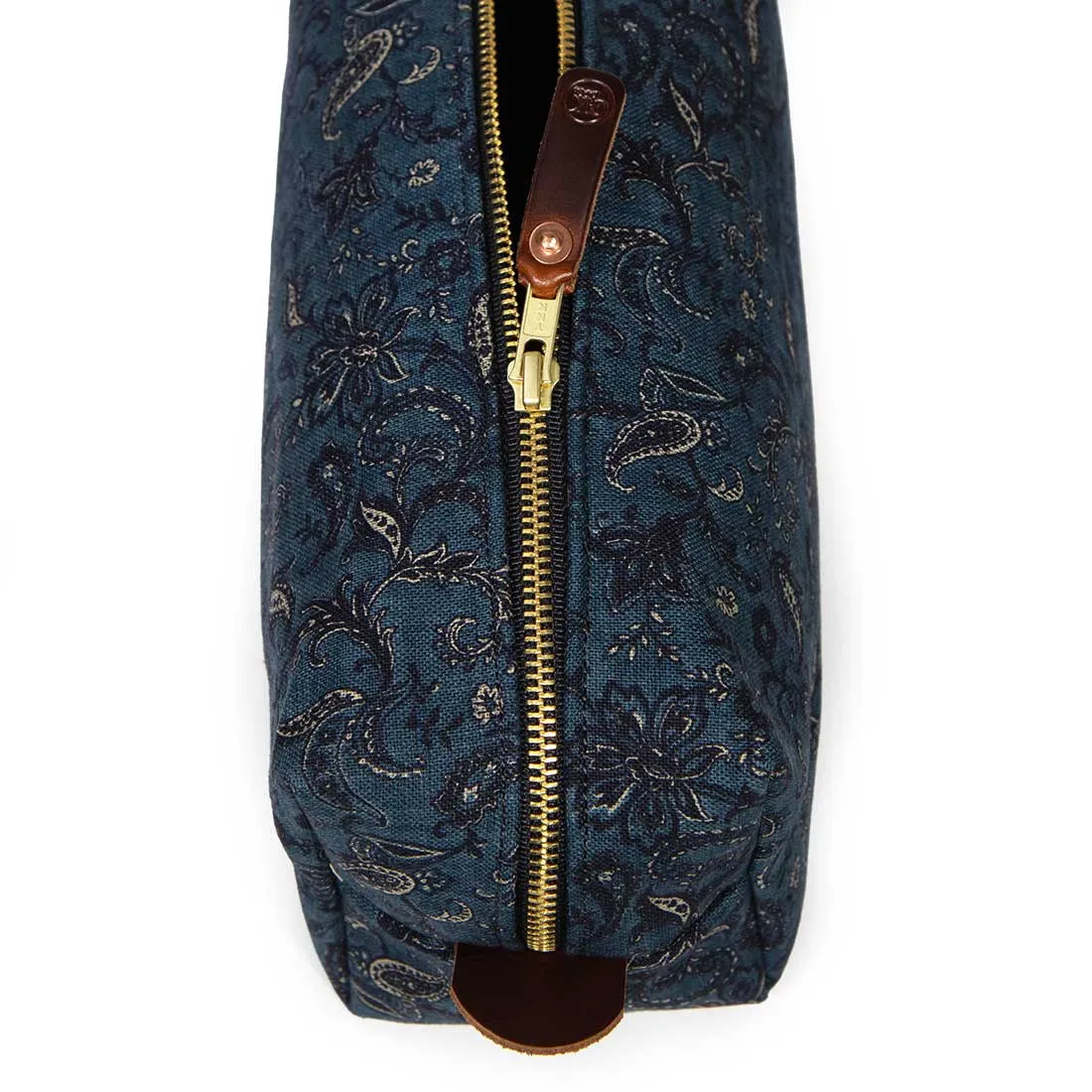 Dark Indigo Paisley Travel Kit
