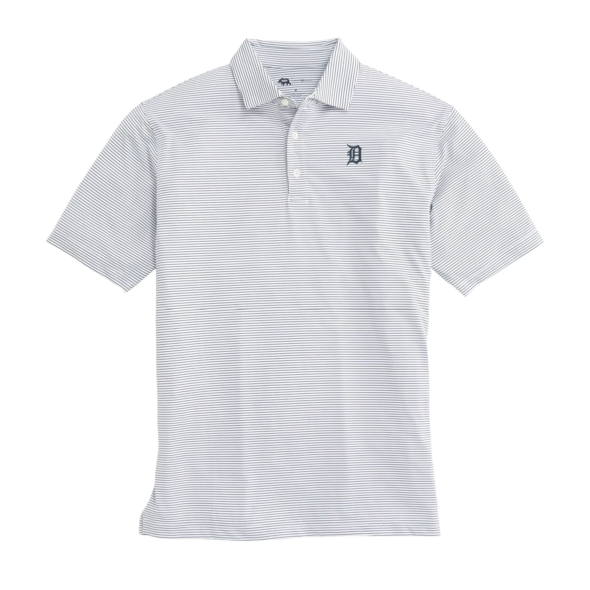 Detroit Tigers Birdie Stripe Performance Polo