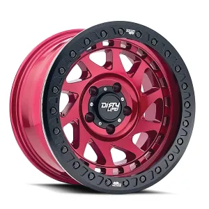 Dirty Life Wheels 9313 Enigma Race Series Crimson Candy Red Wheels 9313-7936R38