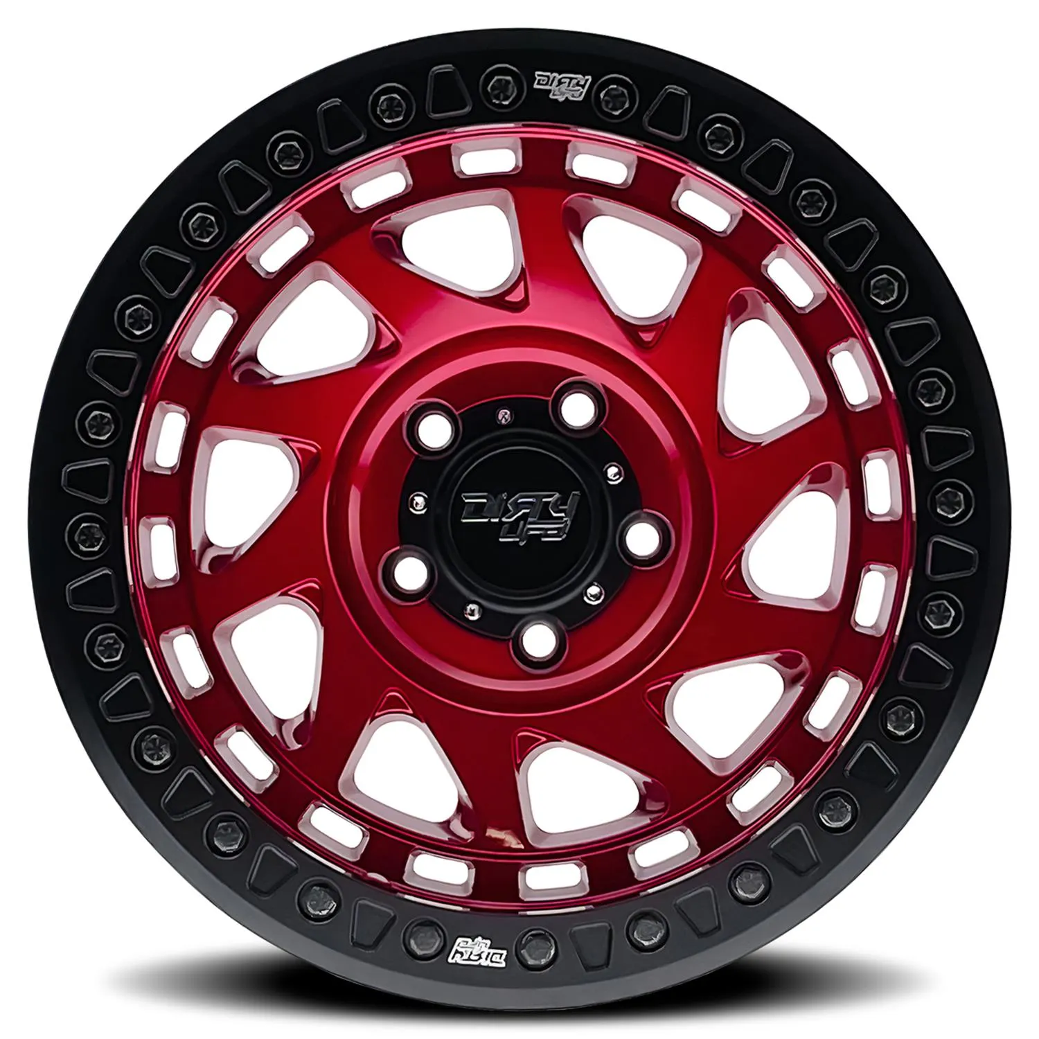 Dirty Life Wheels 9313 Enigma Race Series Crimson Candy Red Wheels 9313-7936R38