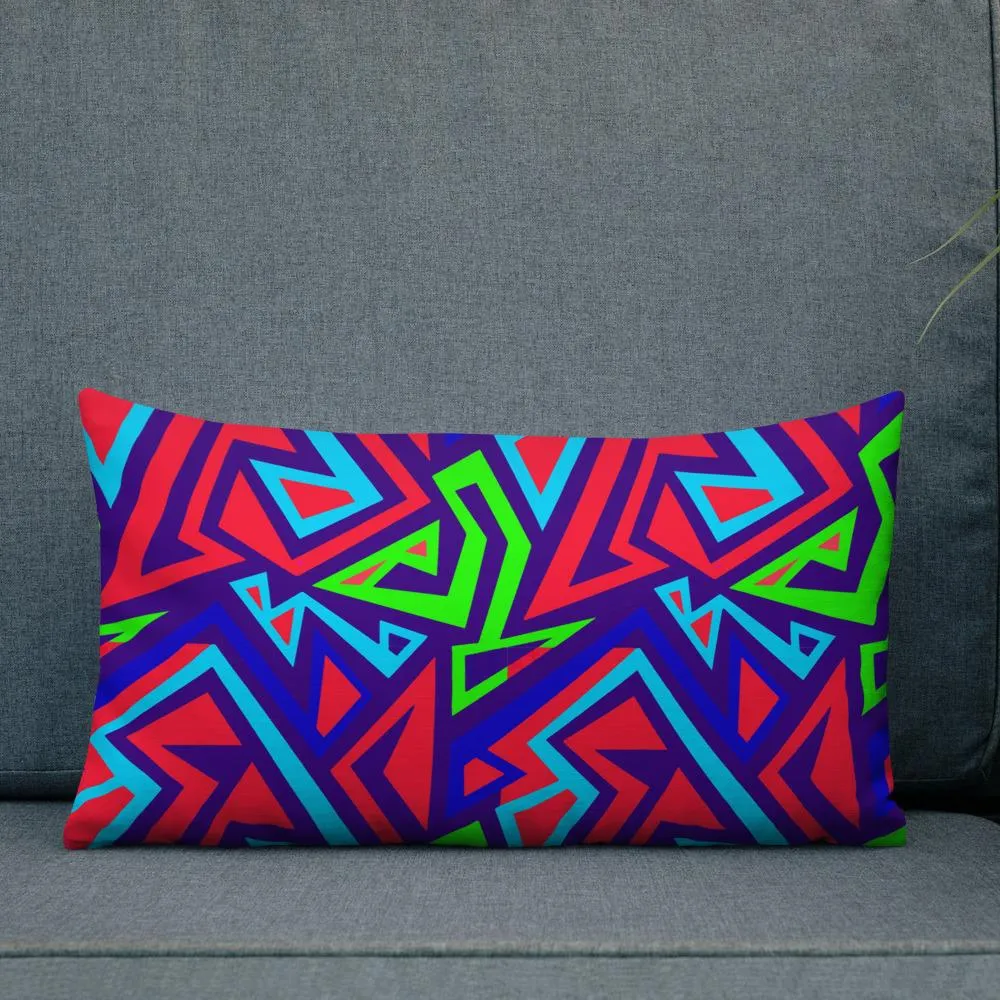 Electric Geometric Premium Pillow