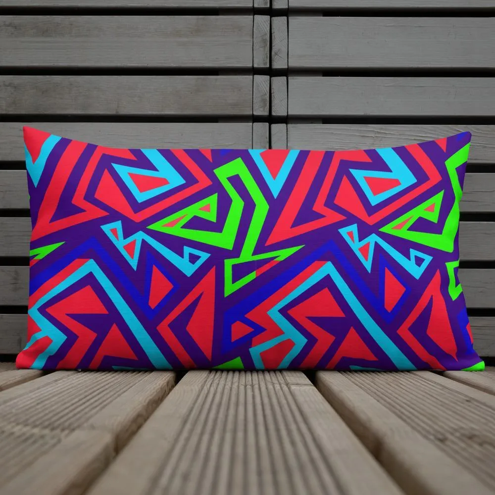 Electric Geometric Premium Pillow