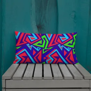 Electric Geometric Premium Pillow