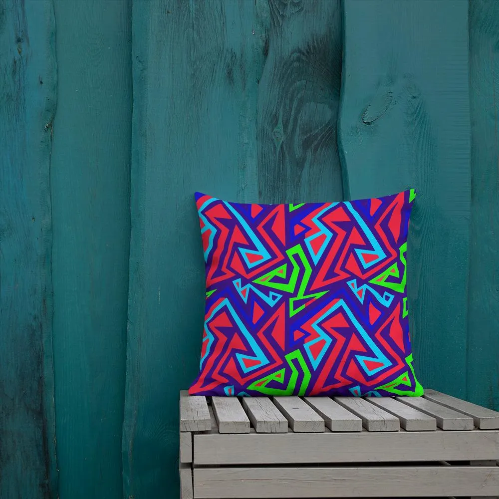 Electric Geometric Premium Pillow