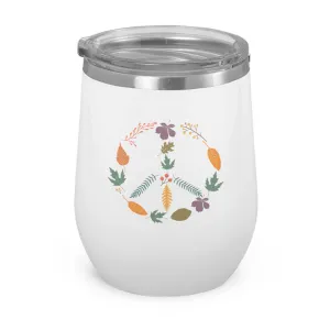 Fall Peace Sign- Wine Tumbler
