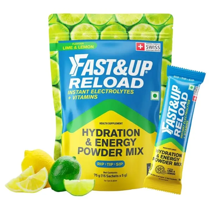 Fast&Up Reload Hydration & Energy Powder Mix (15 Sachets)