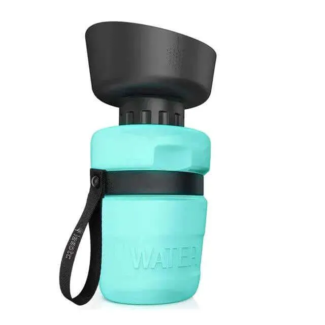 Foldable dog water bottle