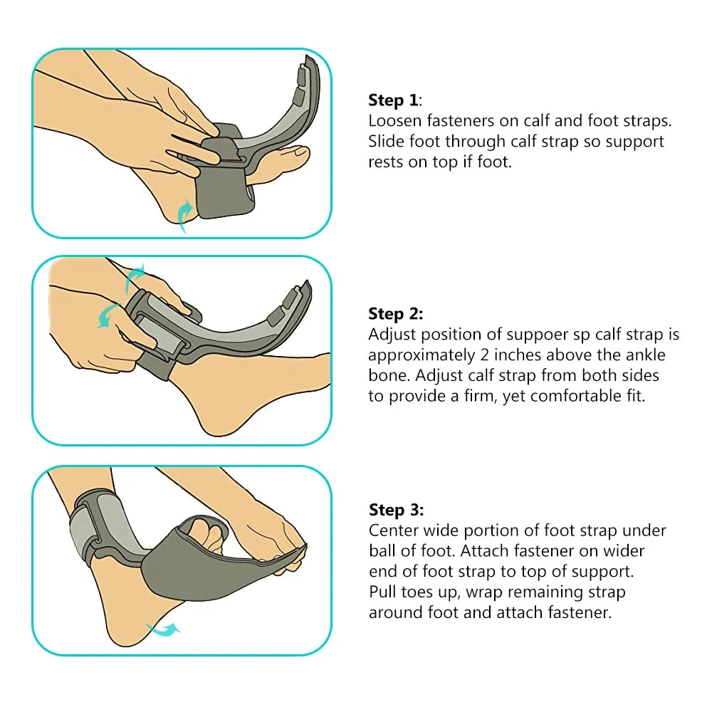 Foot Pain Relief - Adjustable Foot Orthotic Brace Support