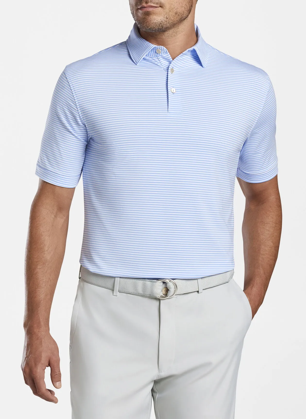 Hales Performance Jersey Polo in Cottage Blue by Peter Millar