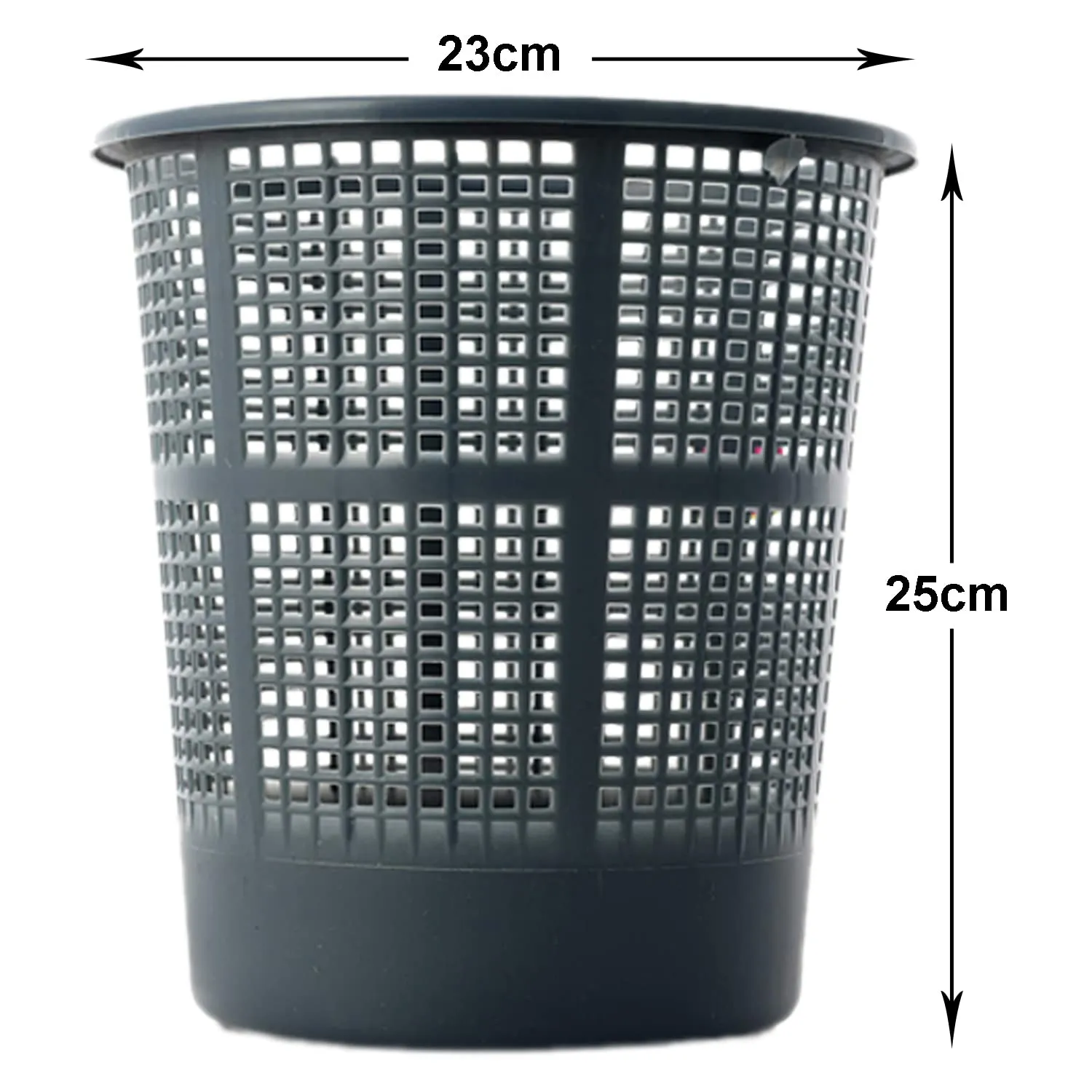 Heart Home Mesh Dustbin|Plastic Open Garbage Basket|Portable Round Trash Can for Kitchen|Office|College|5 Liter|Pack of 2 (Grey & Brown)