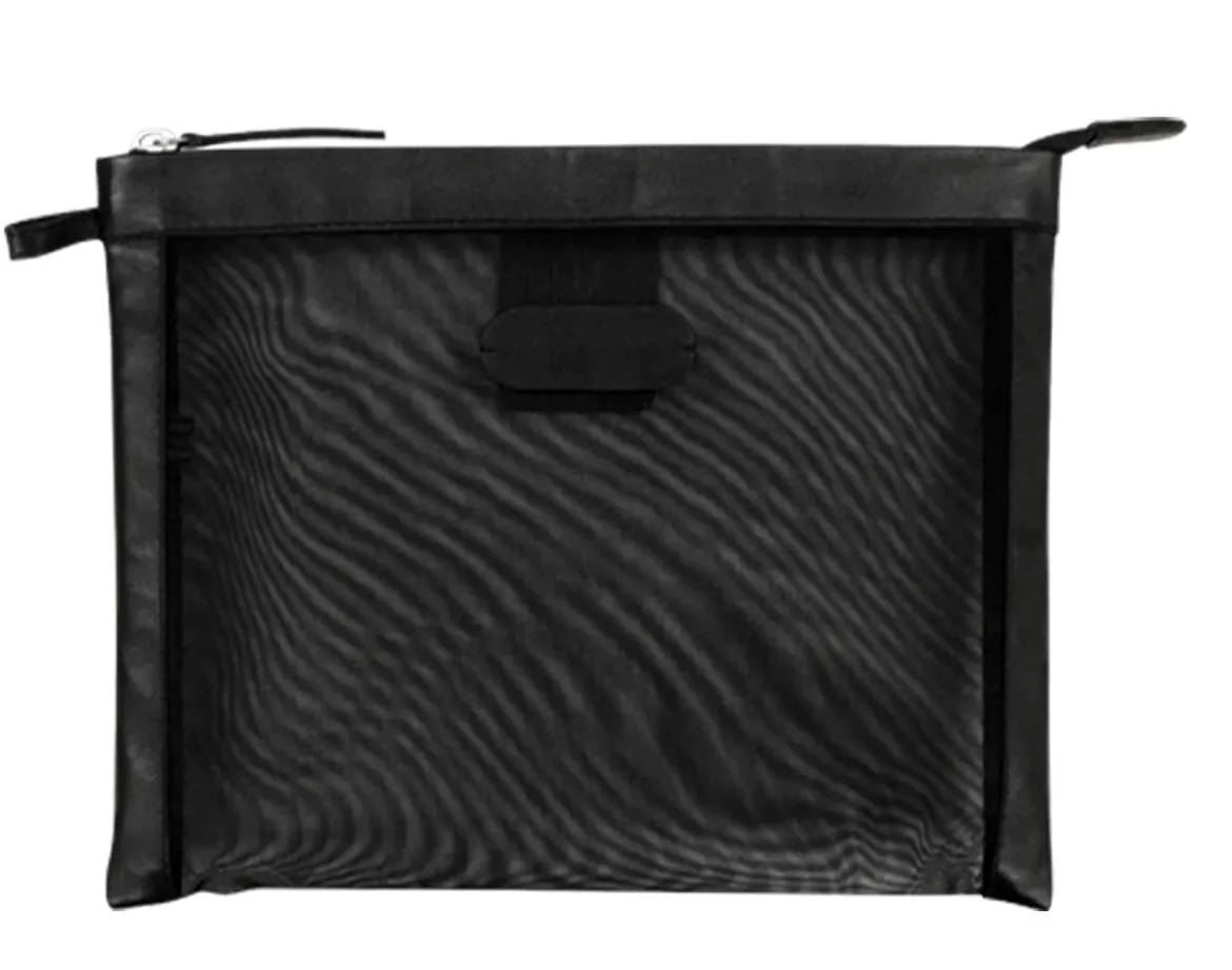 ili New York Large Mesh Toiletry Pouch- 6298