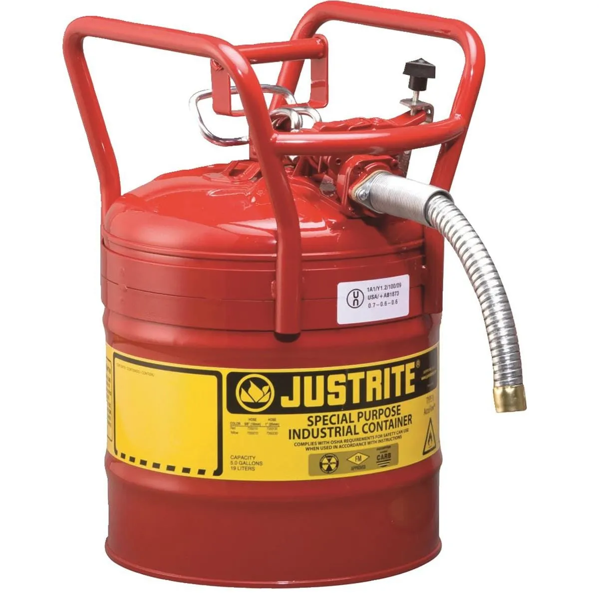 Justrite Type II AccuFlow™ DOT Transport Safety Can