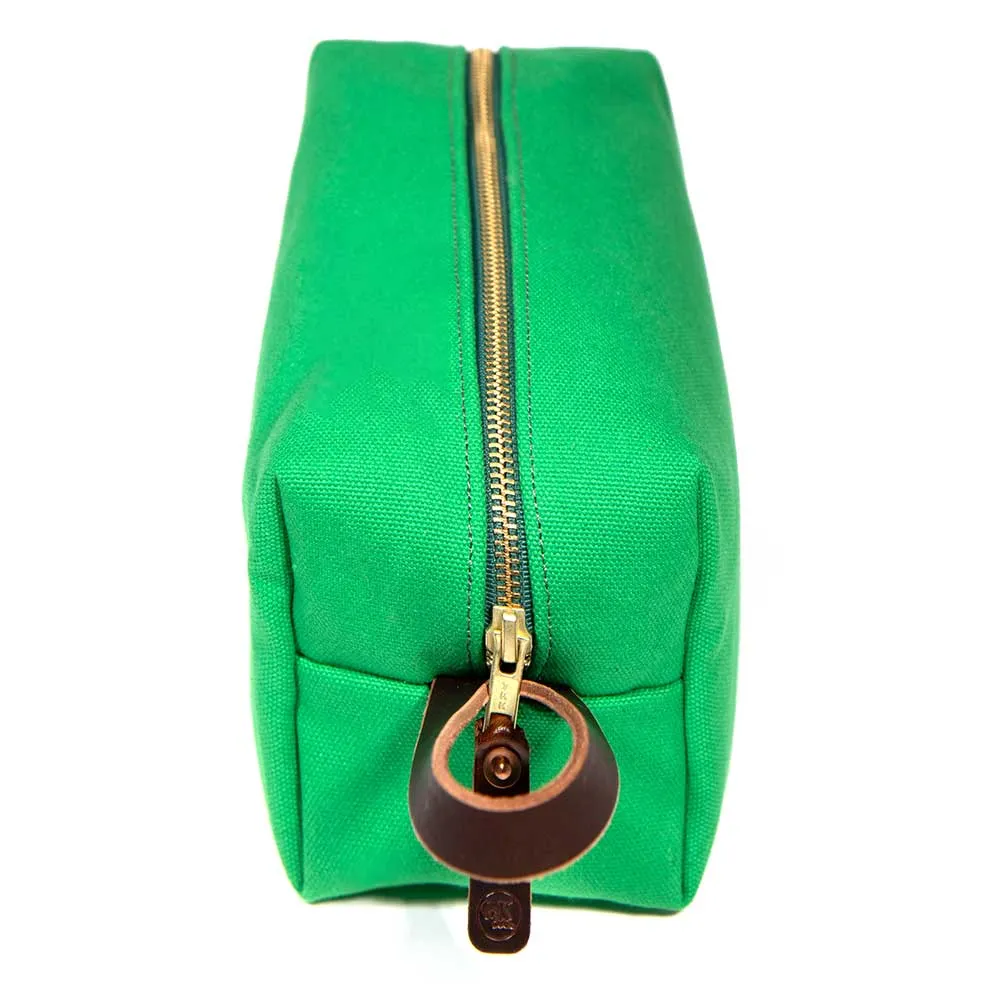 Kelly Green Canvas Travel Kit