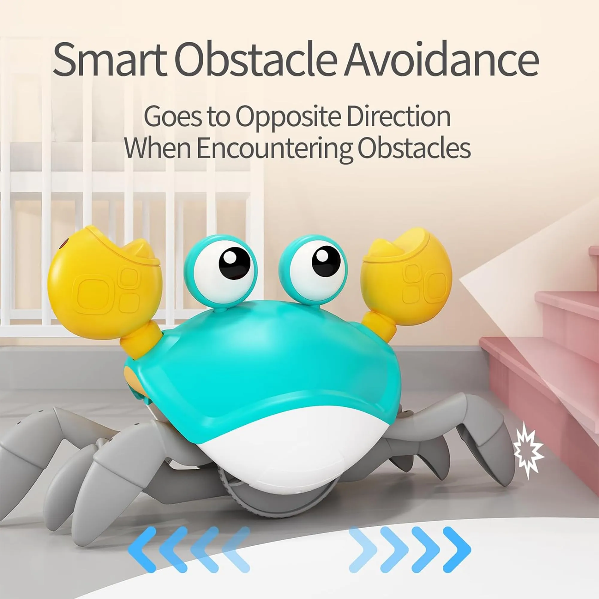 Kidology Baby Toys Musical Activity Cube Toy for Kids | Preschool Early Development Educational Interactive Musical Activity Shape Game for Baby and Toddlers Toys (Green Crab)