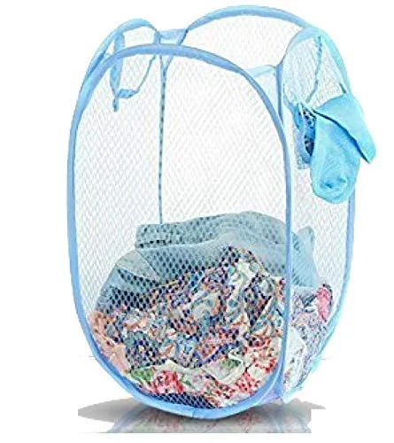 Kuber Industries Nylon 3 Piece Mesh Laundry Basket, 20Ltr (Multi)-CTKTC26043