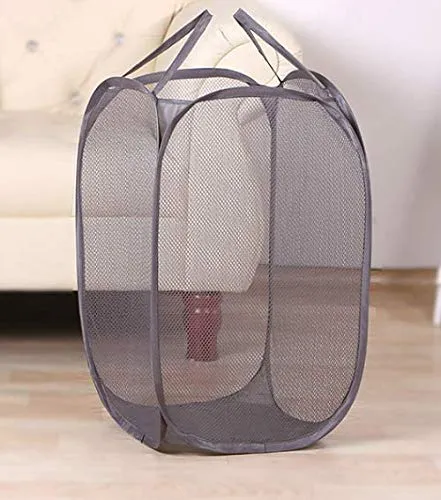 Kuber Industries Nylon 3 Piece Mesh Laundry Basket, 20Ltr (Multi)-CTKTC26043