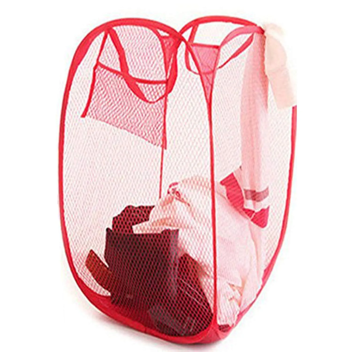 Kuber Industries Nylon Mesh Laundry Basket (CTKTC1478), Multi, Standard