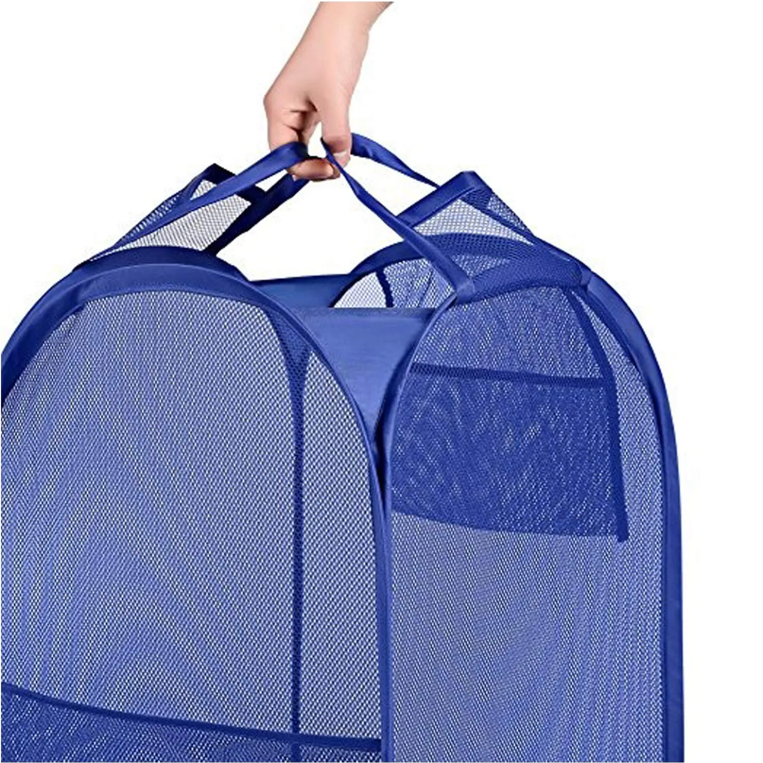 Kuber Industries Nylon Mesh Laundry Basket (CTKTC1478), Multi, Standard