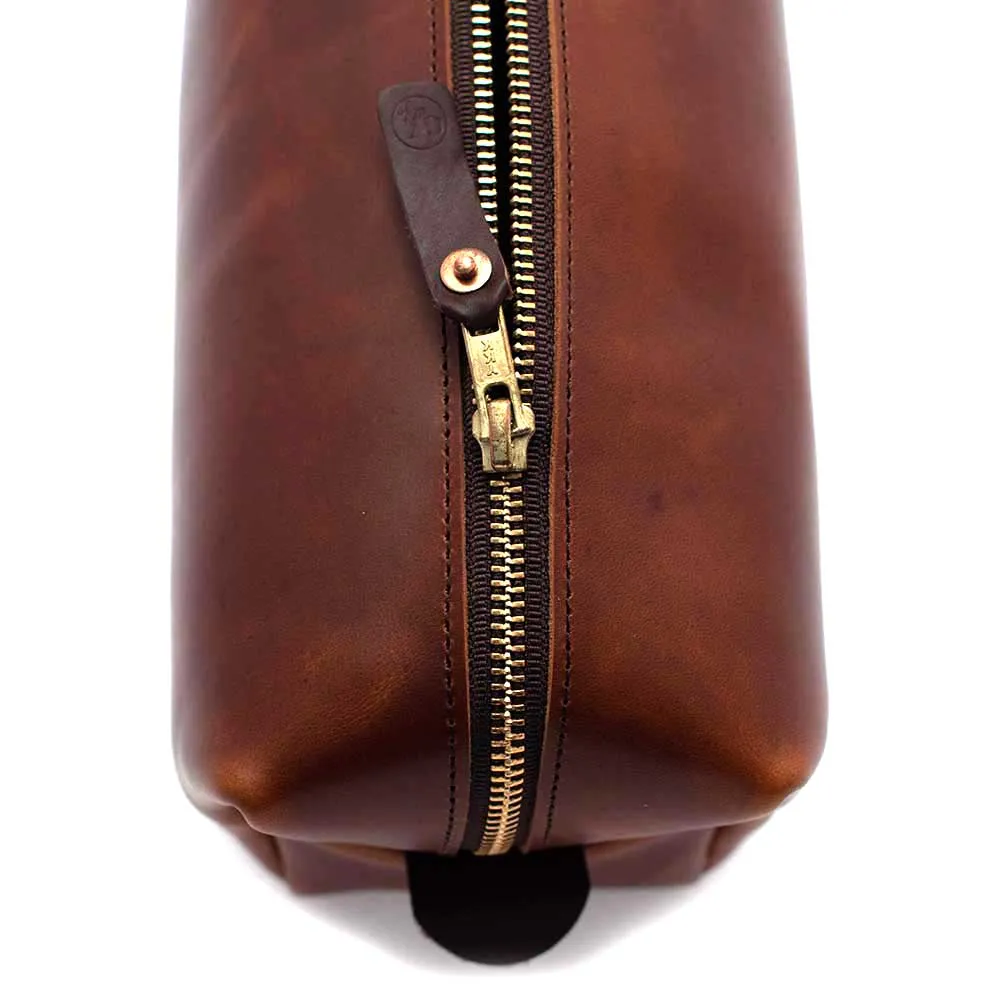 Leather Travel Kit- Waxy Brown