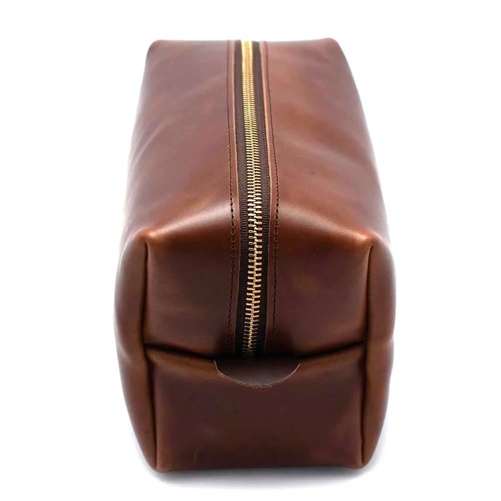 Leather Travel Kit- Waxy Brown