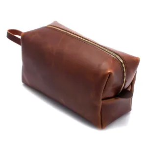 Leather Travel Kit- Waxy Brown