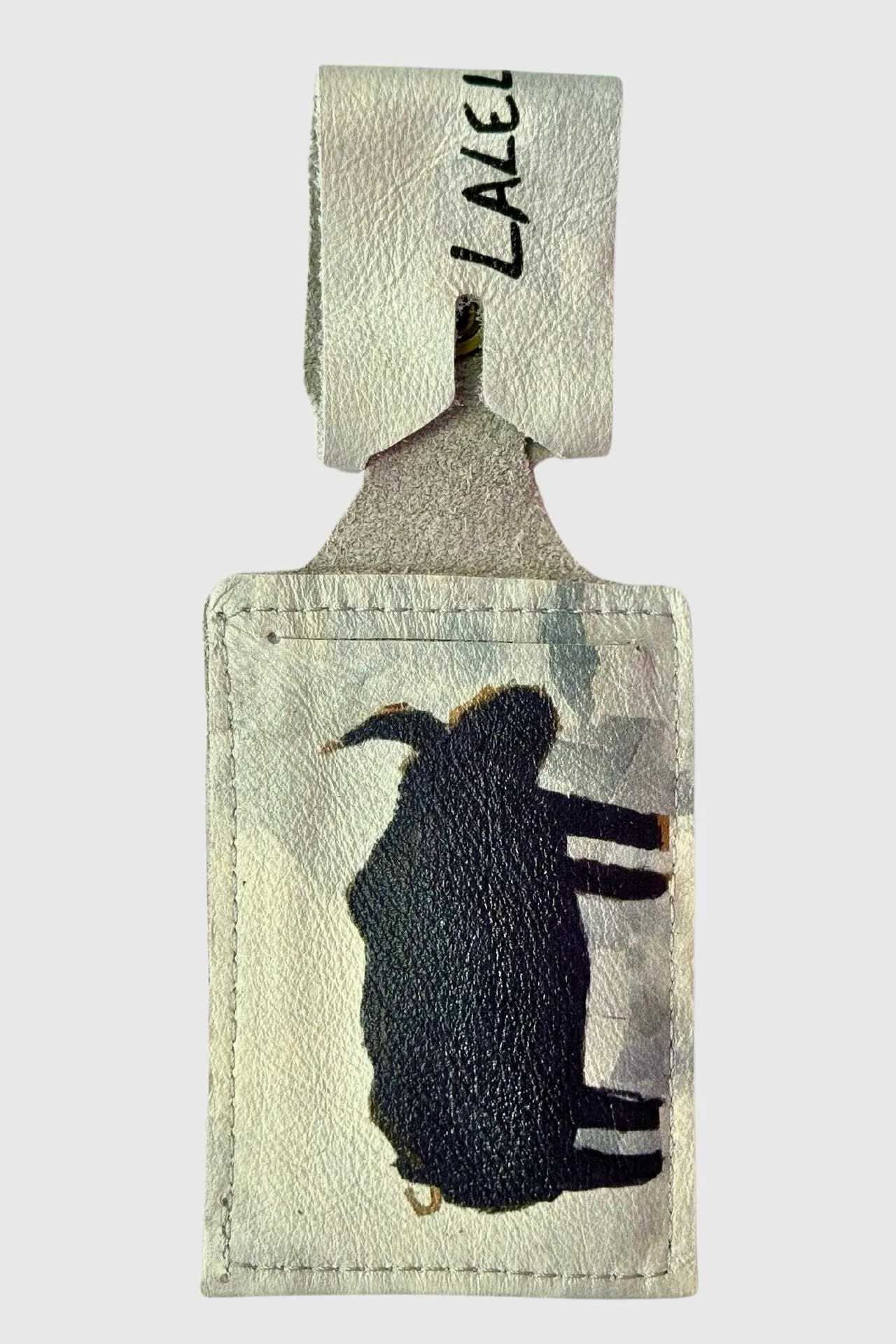 Luggage Tag- Rhino Black and White