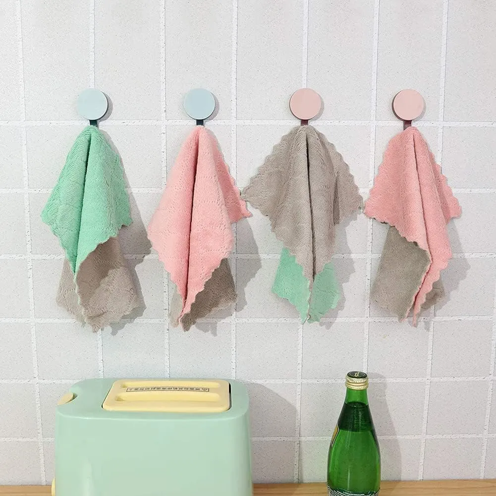 Microfiber Cleaning Cloth, Kitchen Towels, Double-Sided Microfiber Towel Lint Free Highly Absorbent Multi-Purpose Dust and Dirty Cleaning Supplies for Kitchen Car Cleaning,Multicolor (Pack of 5)
