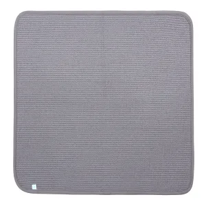Microfiber Dish Drying Mat by DRI, 2 Sizes, Ash (Grey)