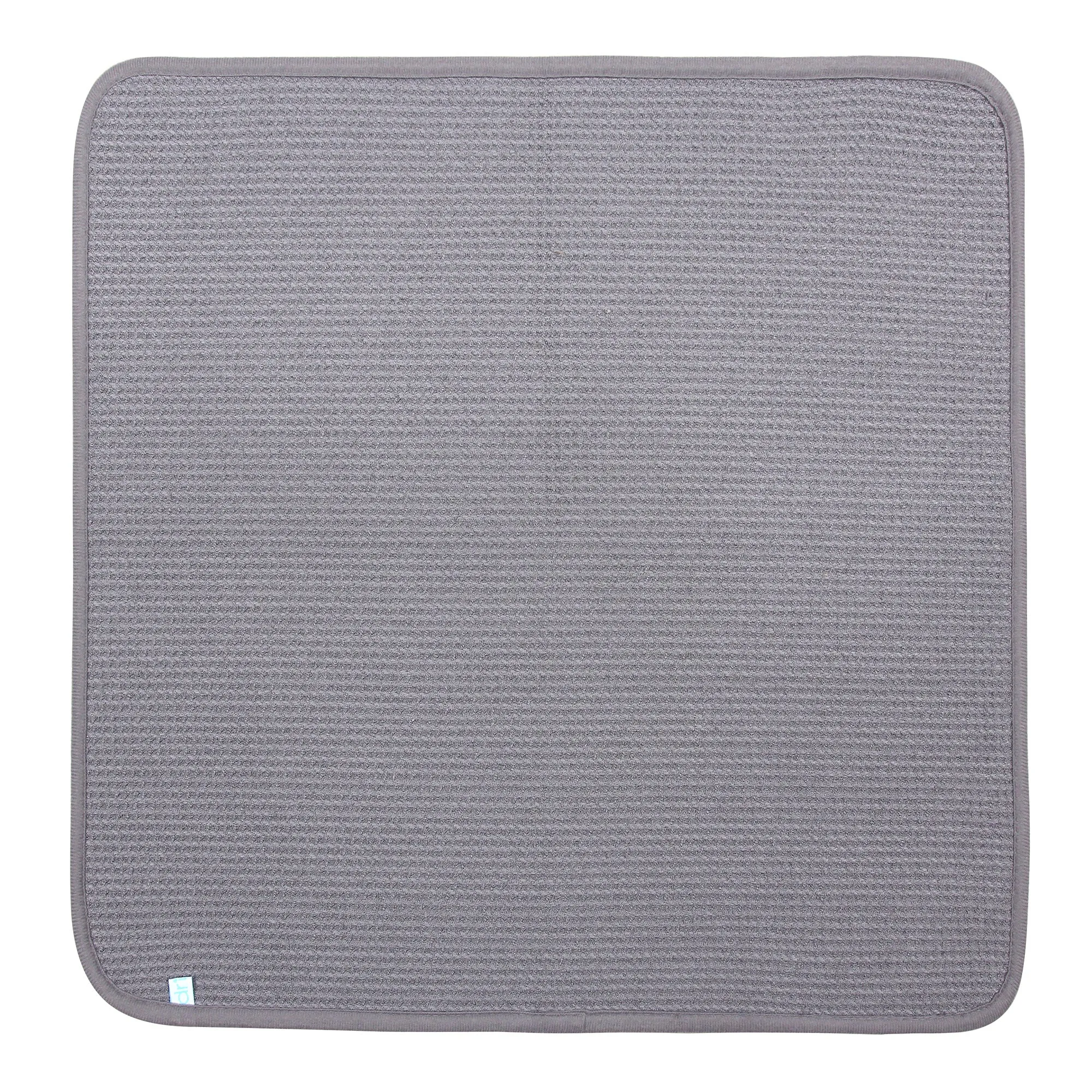Microfiber Dish Drying Mat by DRI, 2 Sizes, Ash (Grey)