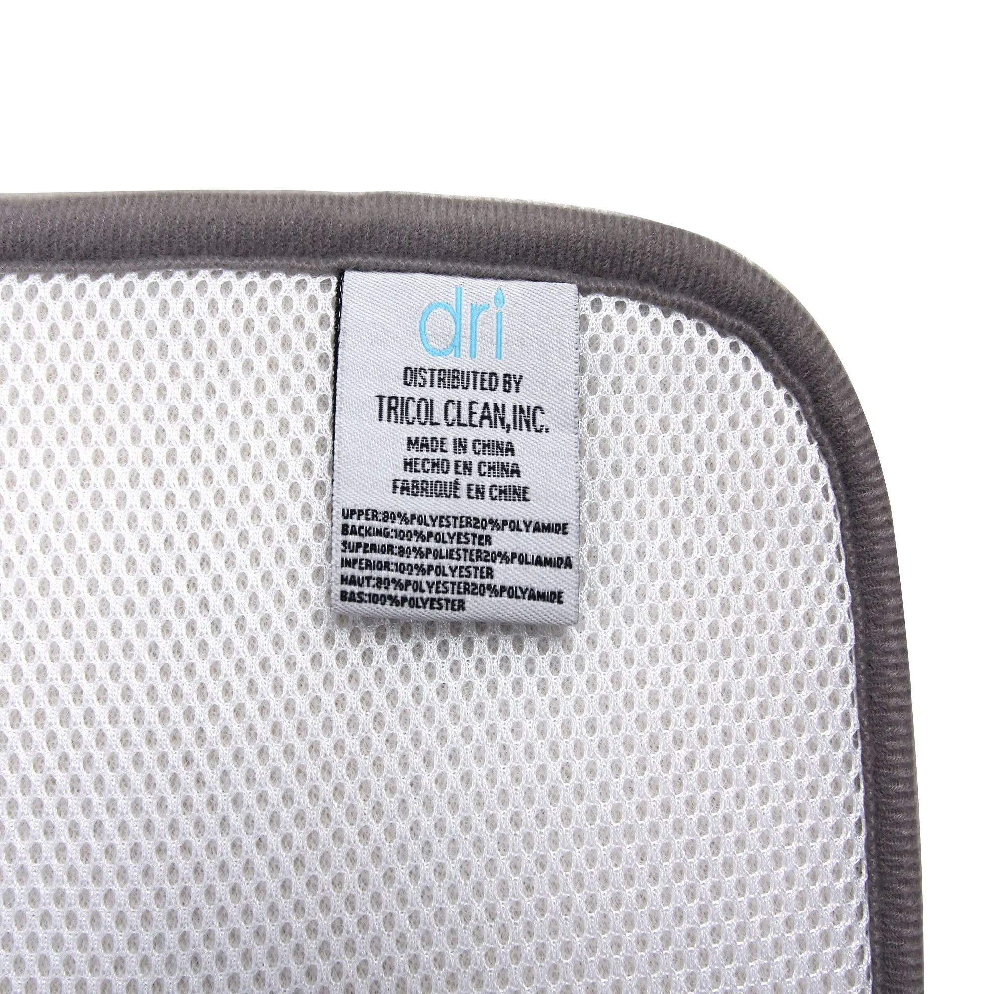 Microfiber Dish Drying Mat by DRI, 2 Sizes, Ash (Grey)