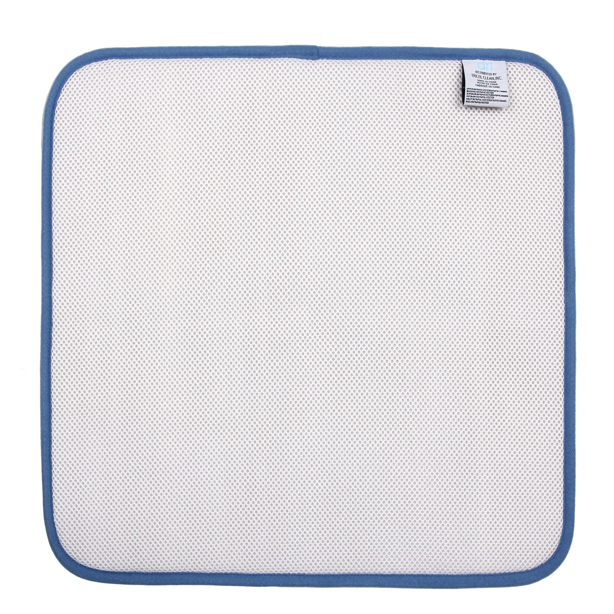 Microfiber Dish Drying Mat by DRI, 2 Sizes, Cornflower Blue