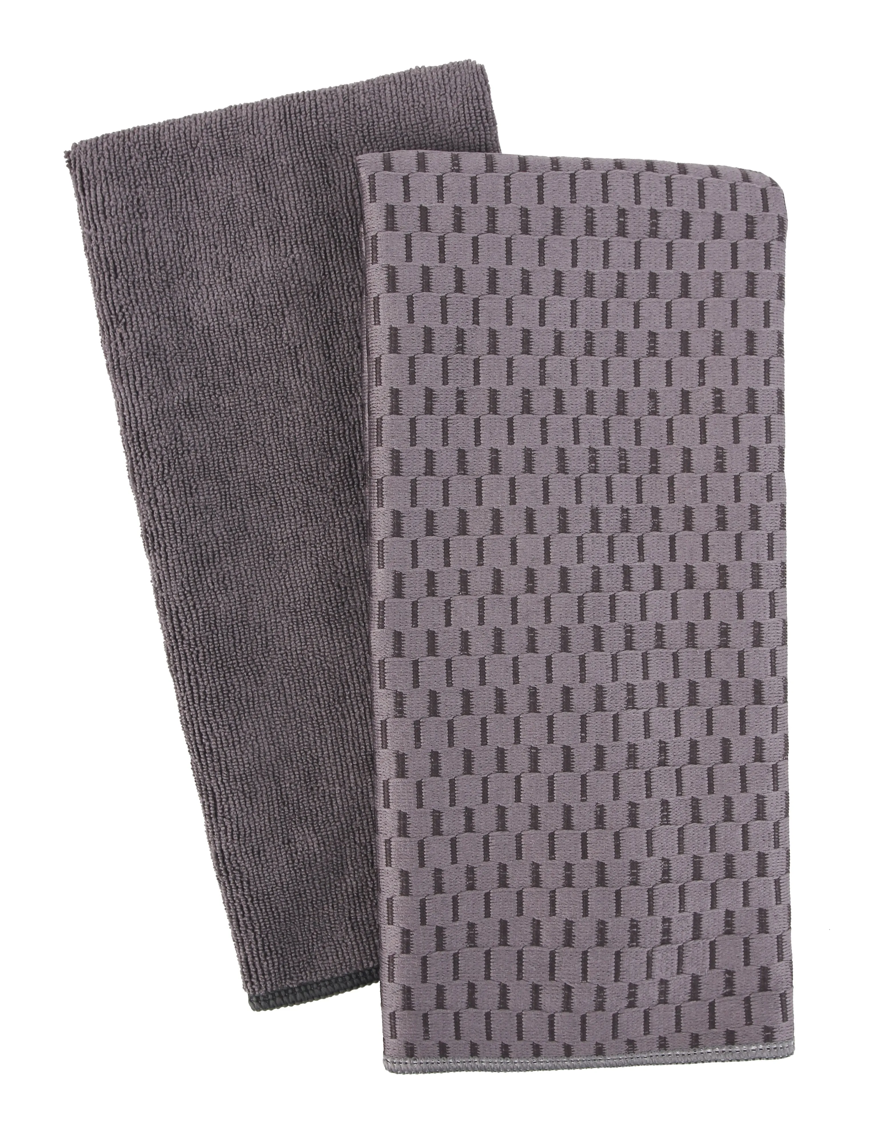 Microfiber Dish Towels, Set of 2, Charcoal
