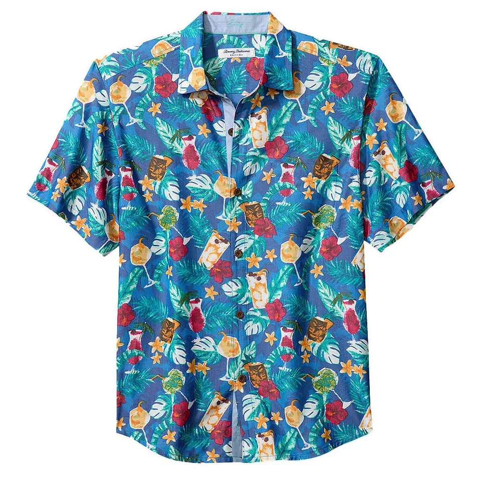 Mojito Bay Salud IslandZone® Camp Shirt in Campanula by Tommy Bahama