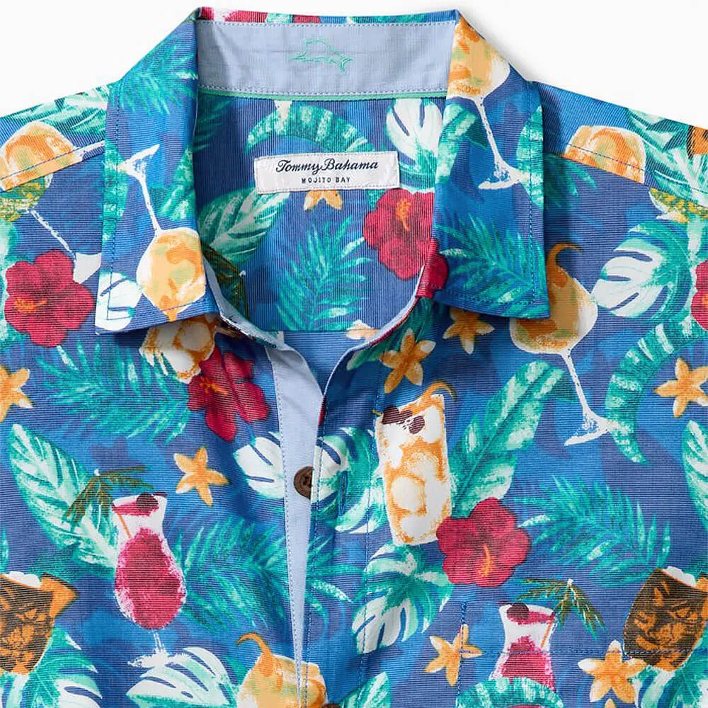 Mojito Bay Salud IslandZone® Camp Shirt in Campanula by Tommy Bahama
