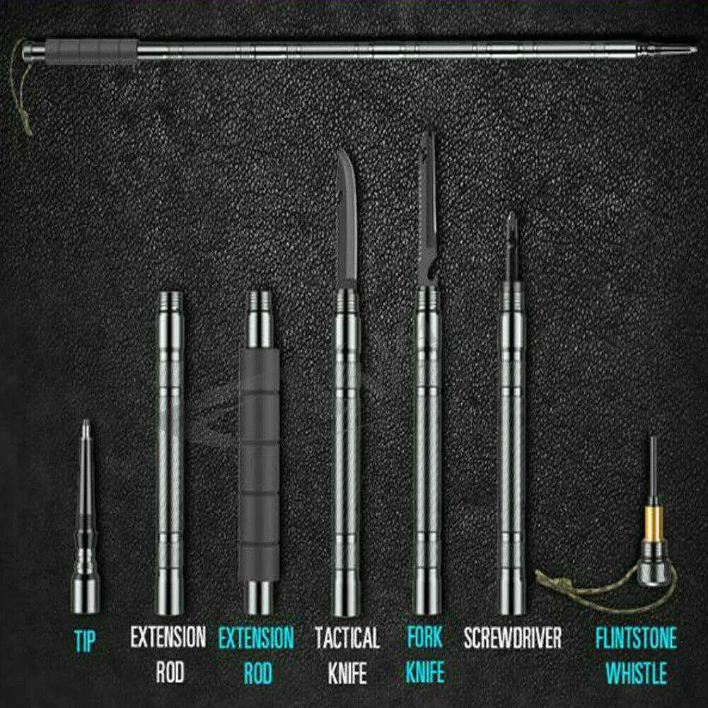 Mountaineering Explorer Trekking Pole Folding Multi-function Sticks