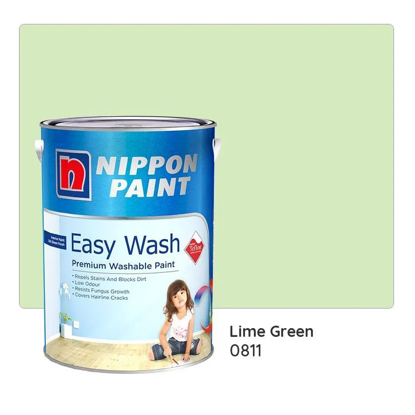 Nippon Paint Easy Wash with Teflonª 0811 (Lime Green)