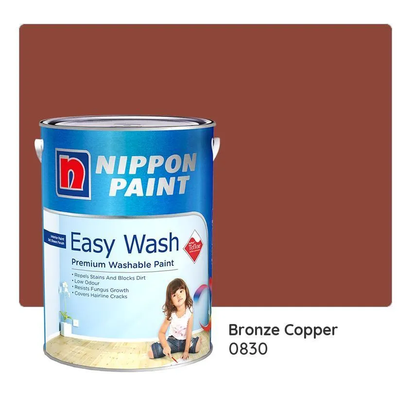 Nippon Paint Easy Wash with Teflonª 0830 (Bronze Copper)