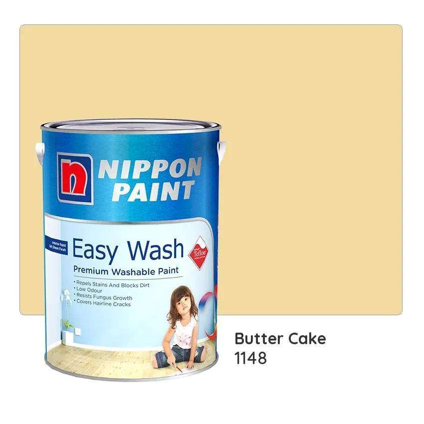 Nippon Paint Easy Wash with Teflonª 1148 (Butter Cake)