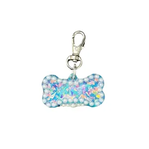 Pet ID Tag: Pearl Dog Bone Smart QR Pet ID Tag for Dogs & Cats