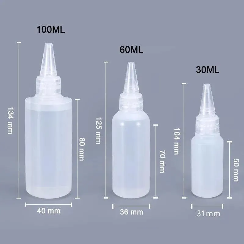 Plastic Squeeze Bottles: Leak-Proof Design for Sauces & Crafts - Versatile Sizes