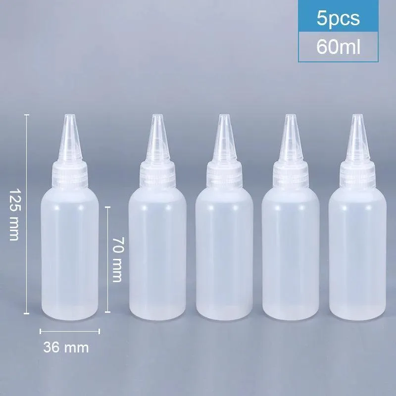 Plastic Squeeze Bottles: Leak-Proof Design for Sauces & Crafts - Versatile Sizes